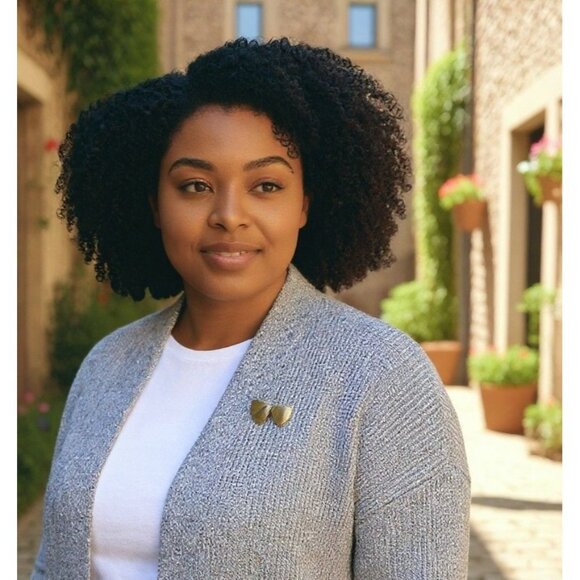 Vintage 1930s-1940s Sweetheart Pin Brooch - Double Heart Design - Picture 1 of 5